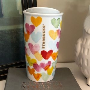 Starbucks 10oz Multicolored Hearts Tumbler
